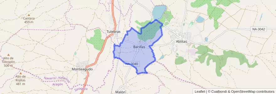 Mapa de ubicacion de Barillas.