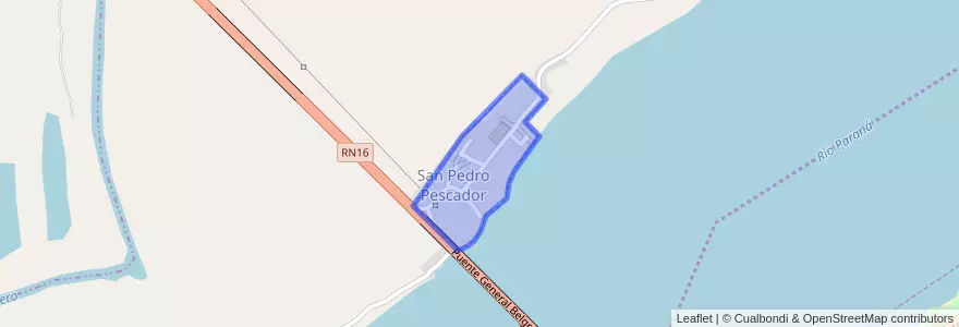 Mapa de ubicacion de Barrio San Pedro Pescador.