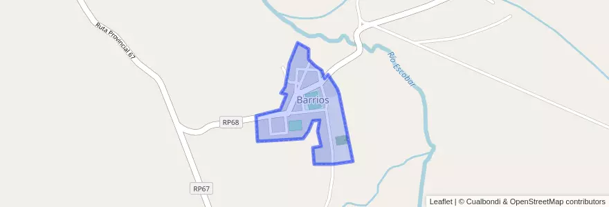 Mapa de ubicacion de Barrios.