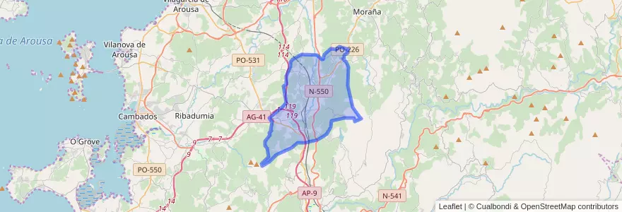 Mapa de ubicacion de Barro.