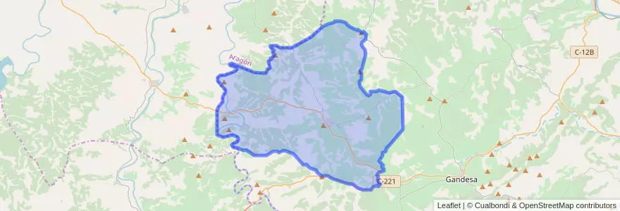 Mapa de ubicacion de Batea.