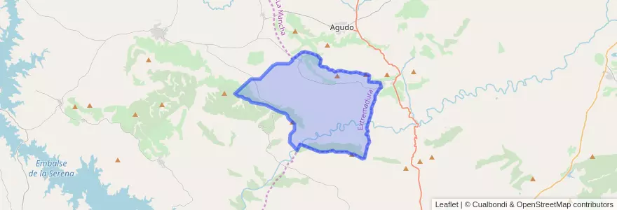 Mapa de ubicacion de Baterno.