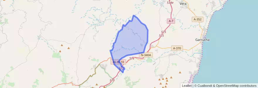 Mapa de ubicacion de Bédar.