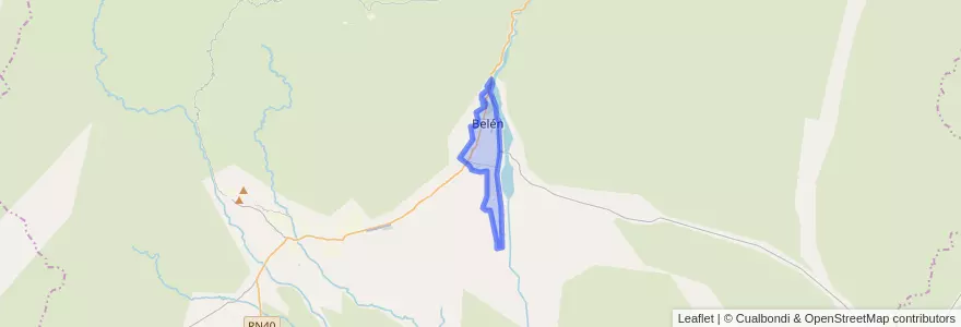 Mapa de ubicacion de Belén.