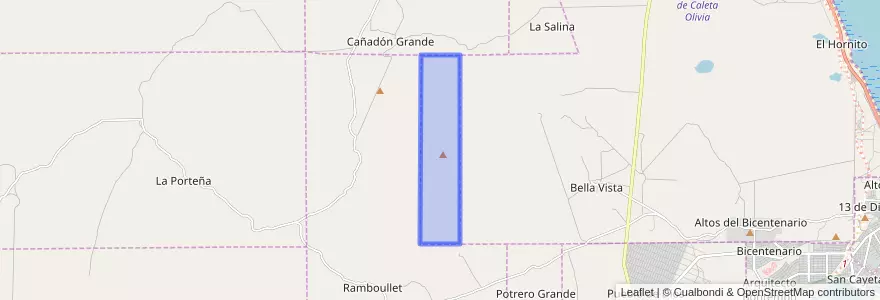 Mapa de ubicacion de Bella Vista.
