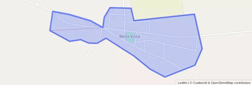 Mapa de ubicacion de Bella Vista.