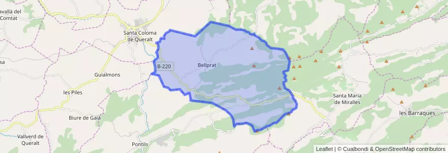 Mapa de ubicacion de Bellprat.