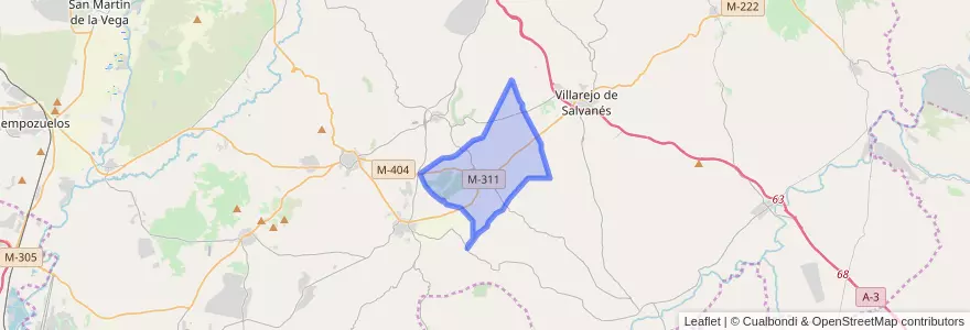 Mapa de ubicacion de Belmonte de Tajo.