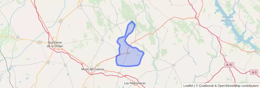 Mapa de ubicacion de Belmonte.