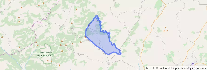 Mapa de ubicacion de Benafigos.