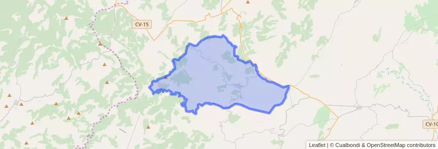 Mapa de ubicacion de Benassal.