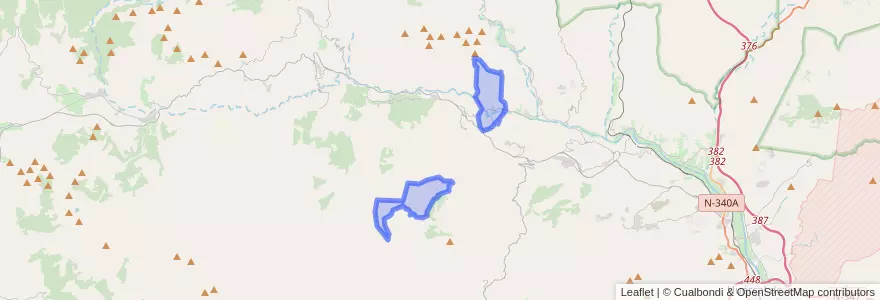 Mapa de ubicacion de Bentarique.