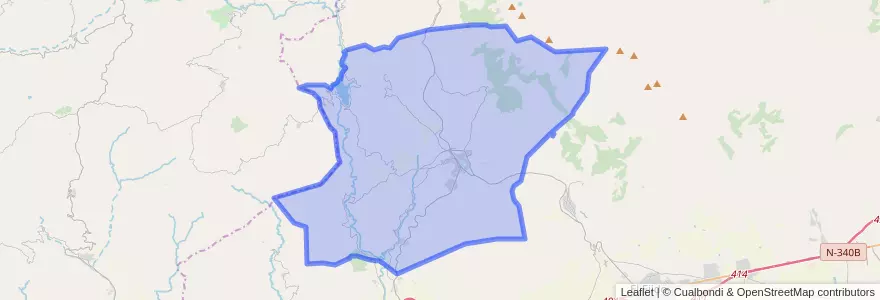 Mapa de ubicacion de Berja.