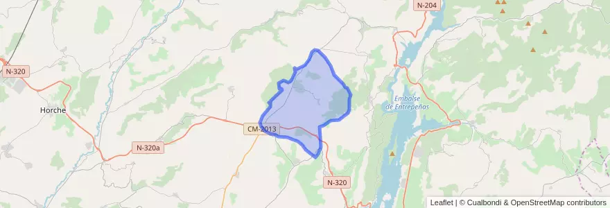 Mapa de ubicacion de Berninches.