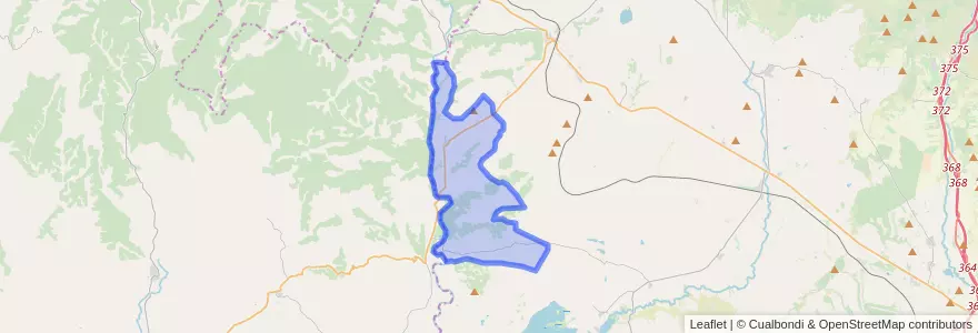 Mapa de ubicacion de Biscarrués.