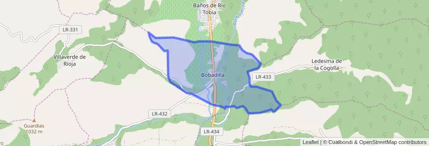 Mapa de ubicacion de Bobadilla.