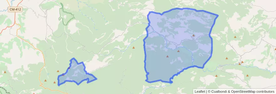 Mapa de ubicacion de Bogarra.