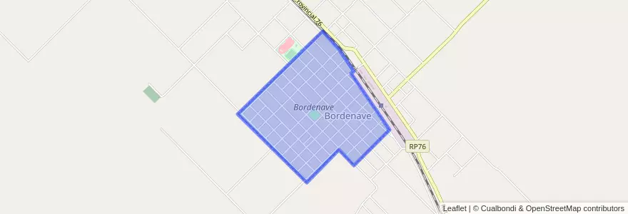 Mapa de ubicacion de Bordenave.