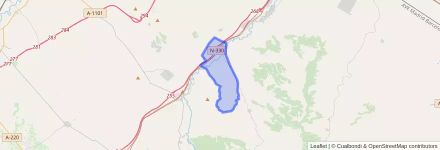 Mapa de ubicacion de Botorrita.