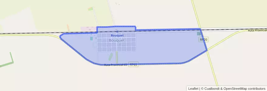 Mapa de ubicacion de Bouquet.