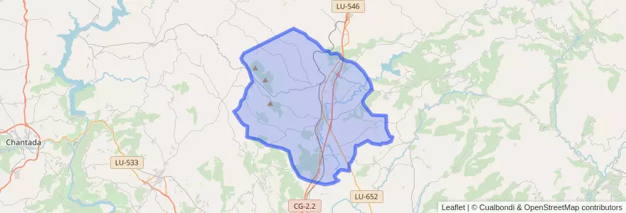 Mapa de ubicacion de Bóveda.
