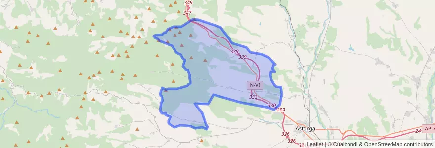 Mapa de ubicacion de Brazuelo.