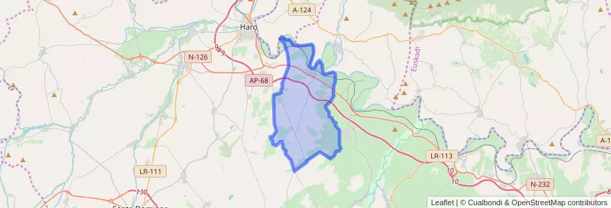 Mapa de ubicacion de Briones.