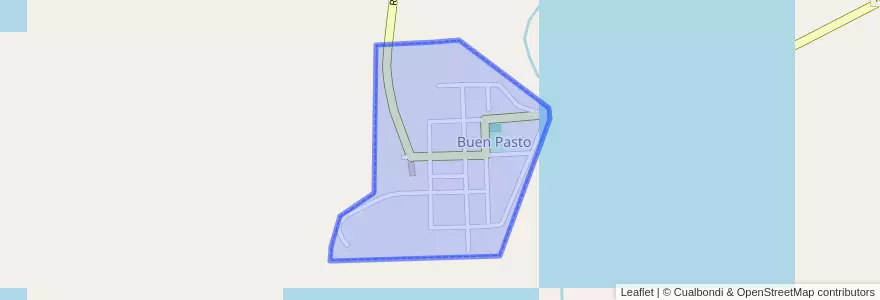 Mapa de ubicacion de Buen Pasto.