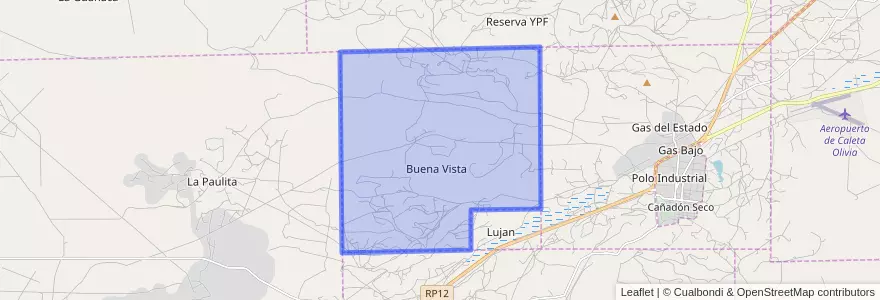 Mapa de ubicacion de Buena Vista.