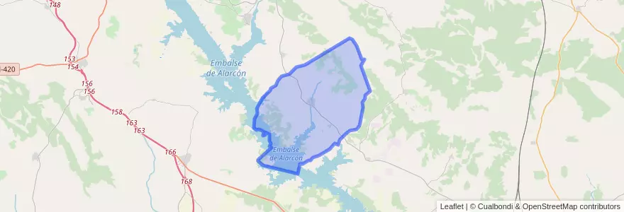 Mapa de ubicacion de Buenache de Alarcón.