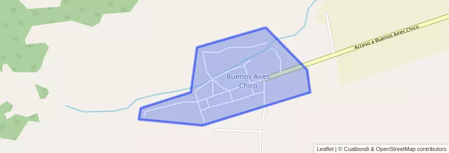Mapa de ubicacion de Buenos Aires Chico.