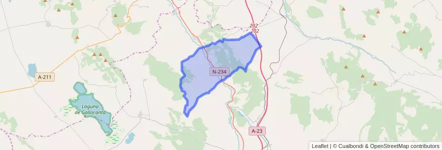 Mapa de ubicacion de Burbáguena.