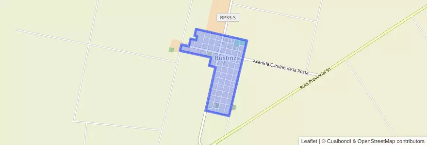 Mapa de ubicacion de Bustinza.