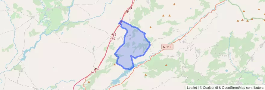 Mapa de ubicacion de Cabezabellosa.