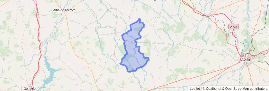 Mapa de ubicacion de Cabezas del Villar.