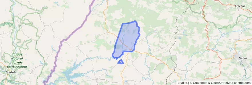 Mapa de ubicacion de Cabezas Rubias.
