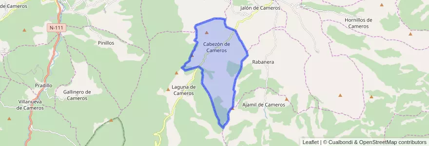 Mapa de ubicacion de Cabezón de Cameros.
