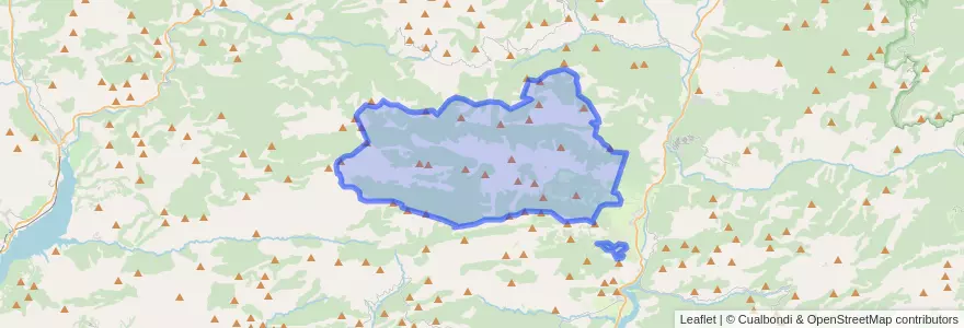Mapa de ubicacion de Cabó.