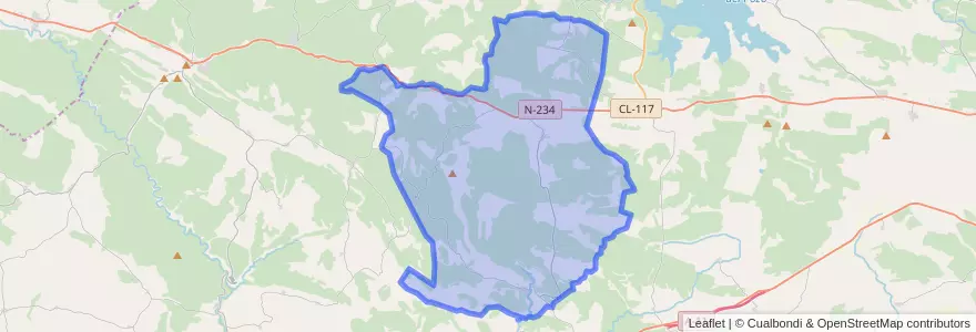 Mapa de ubicacion de Cabrejas del Pinar.