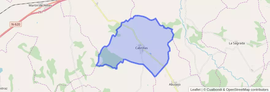 Mapa de ubicacion de Cabrillas.