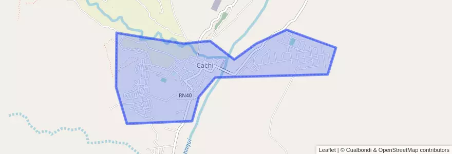 Mapa de ubicacion de Cachi.