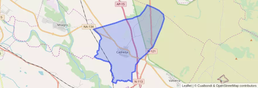 Mapa de ubicacion de Cadreita.