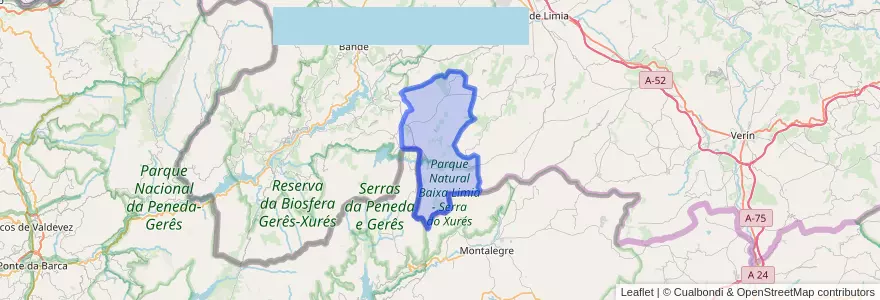 Mapa de ubicacion de Calvos de Randín.