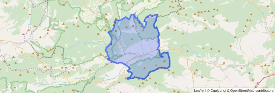 Mapa de ubicacion de Campezo/Kanpezu.