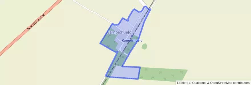 Mapa de ubicacion de Campichuelo.