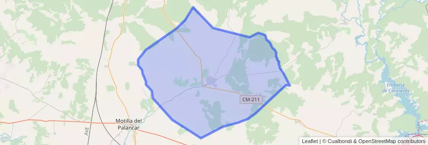 Mapa de ubicacion de Campillo de Altobuey.