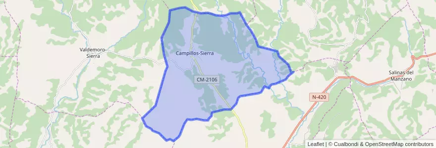 Mapa de ubicacion de Campillos-Sierra.