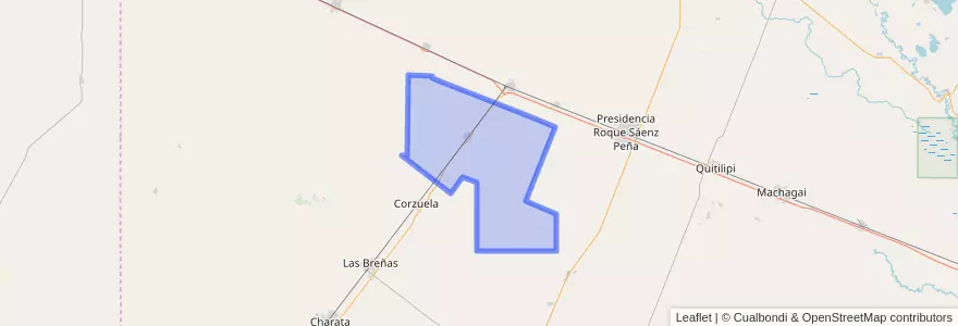 Mapa de ubicacion de Campo Largo.