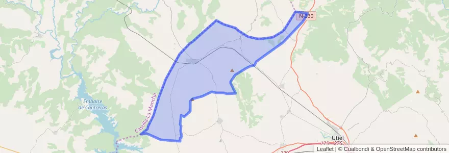 Mapa de ubicacion de Camporrobles.