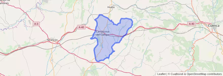 Mapa de ubicacion de Campos del Paraíso.